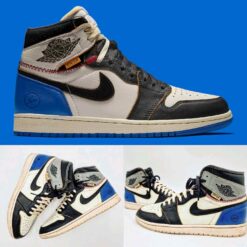 Alternative view of Air jordan 1 X Union LA X Fragment