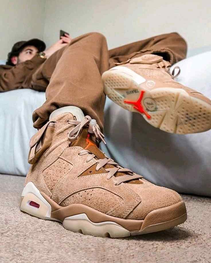 Travis Scott x Air Jordan 6 AJ6 - British Khaki - Image 7