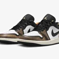 Alternative view of Air jordan 1 Low SE Wear Away Tan yellow