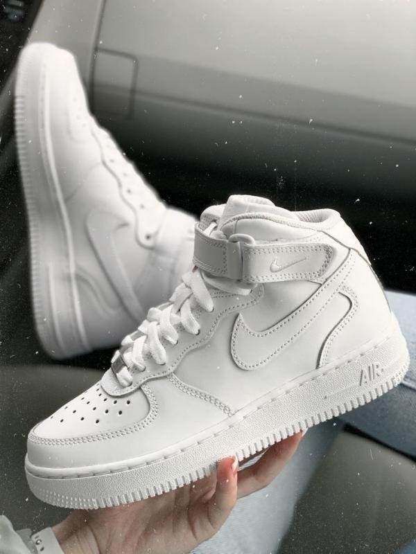 Nikke Air Force 1 Mid Leather White Fixx - Image 2