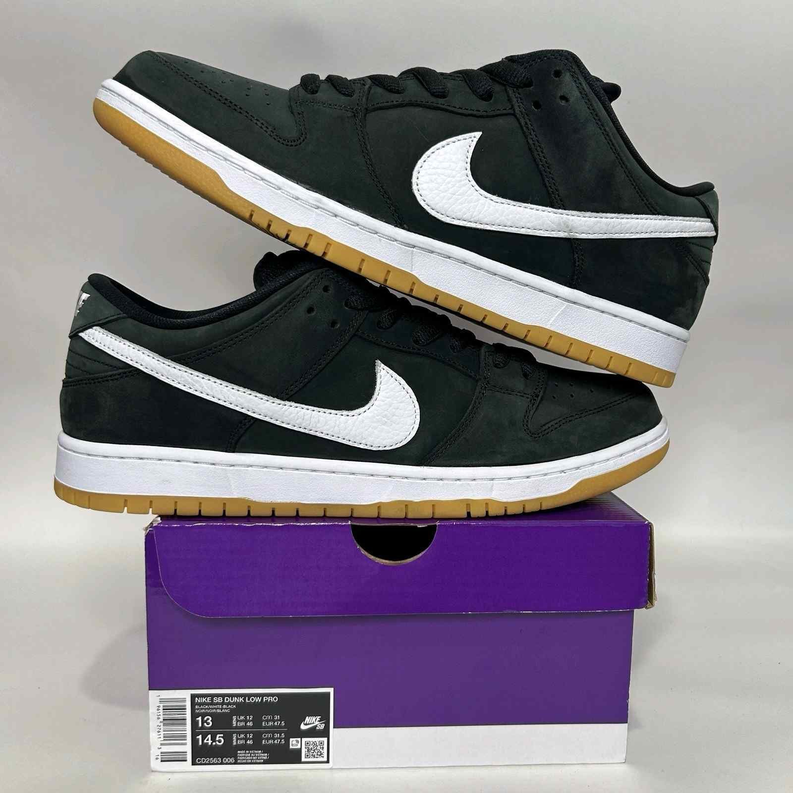 Nikee SB Dunk Low Pro Black Gum - Image 3