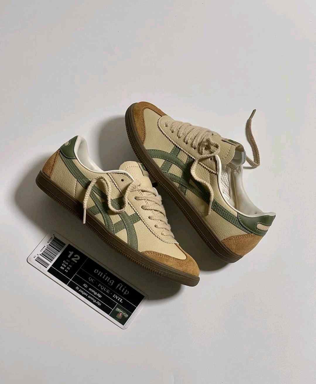 onitsukaa Tiger Tokuten Beige Green - Image 6
