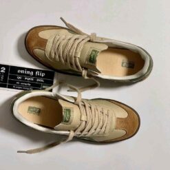 Alternative view of onitsukaa Tiger Tokuten Beige Green