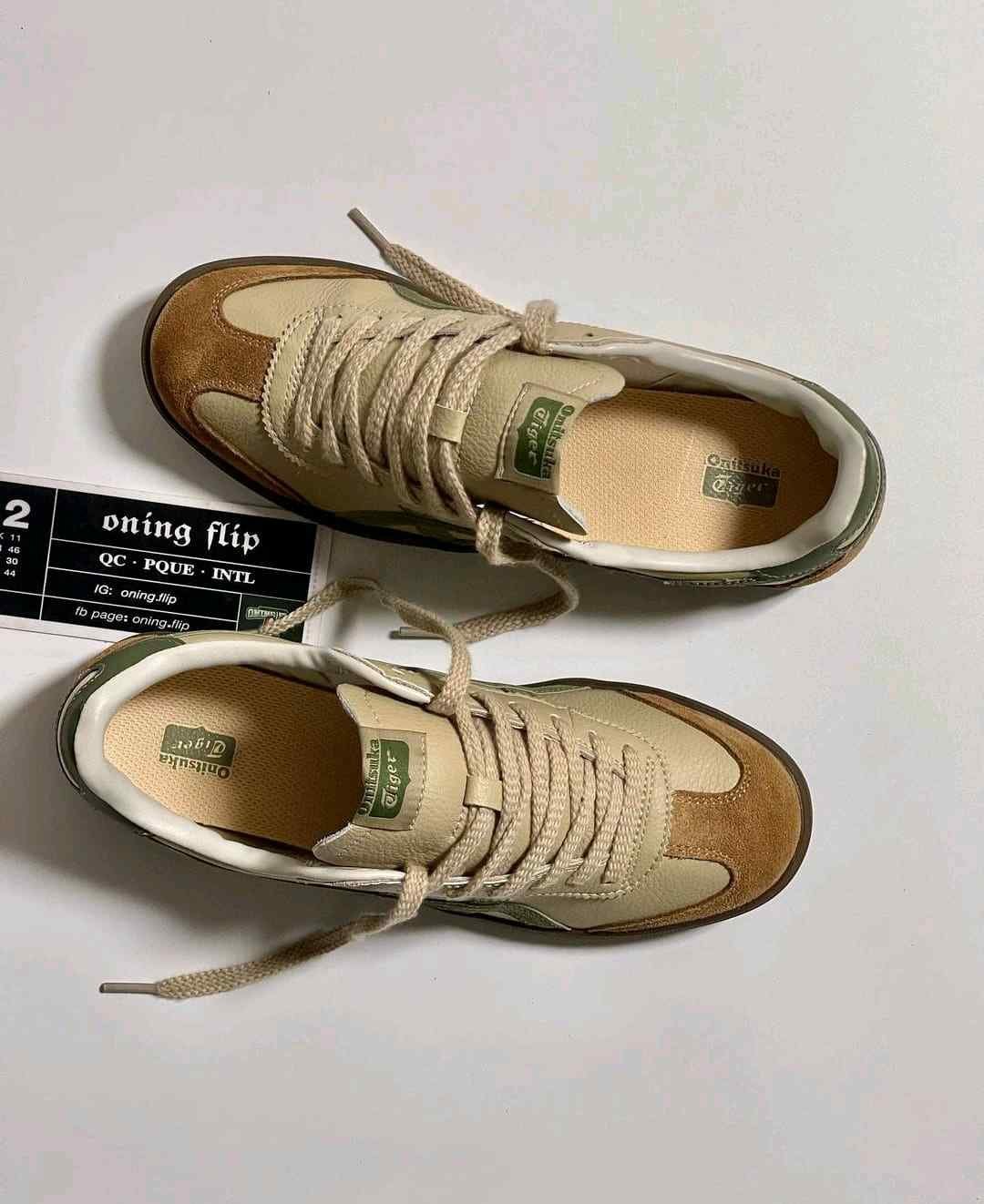 onitsukaa Tiger Tokuten Beige Green - Image 2
