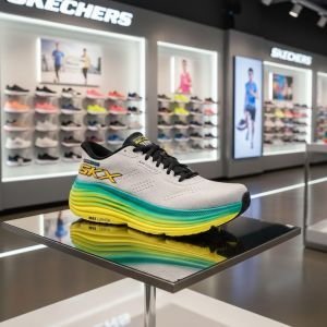 Skecherrs slip in max cushioning endeavor grey multi