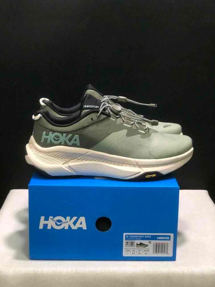 Hoka One One Mens Transport Shoes in green 495 - Image 3