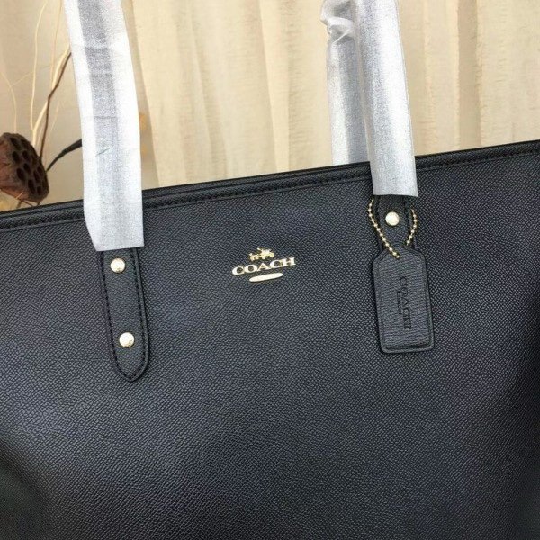 Coach Signature City Tote Bag With OG Box & Dust Bag (Black-919)(BSB) - Image 3