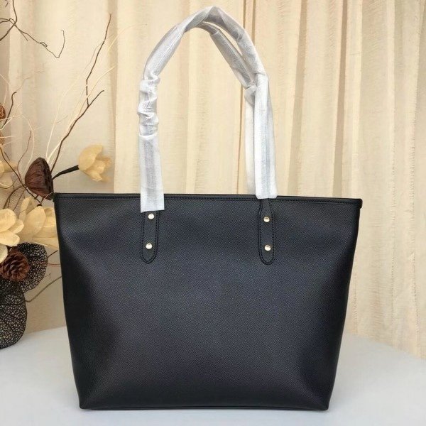 Coach Signature City Tote Bag With OG Box & Dust Bag (Black-919)(BSB) - Image 4
