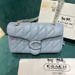 Alternative view of Coach Soft Blue Tabby 26 Quilted Medium Leather Shoulder Bag With OG Box & Dust Bag (CP-150-Blue)(LB)