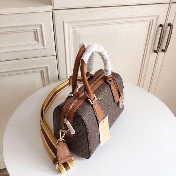 Michael Kors Boston Brown With Dust Bag (71012 Coffee Brown) - Image 5