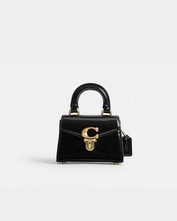 Coach Sammi Top Handle In Signature 12 Bag With OG Box & Dust Bag Black
(LB) - Image 3