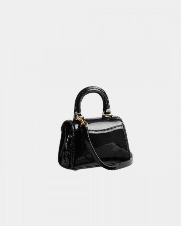 Coach Sammi Top Handle In Signature 12 Bag With OG Box & Dust Bag Black
(LB) - Image 7