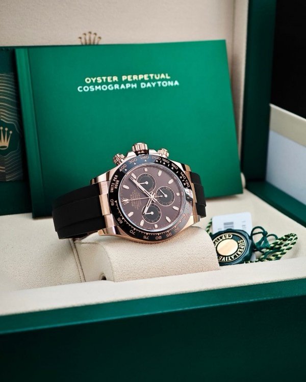 Rolex Daytona Cosmographer Oysterflex Brown Dial Automatic Premium Watch - Image 5