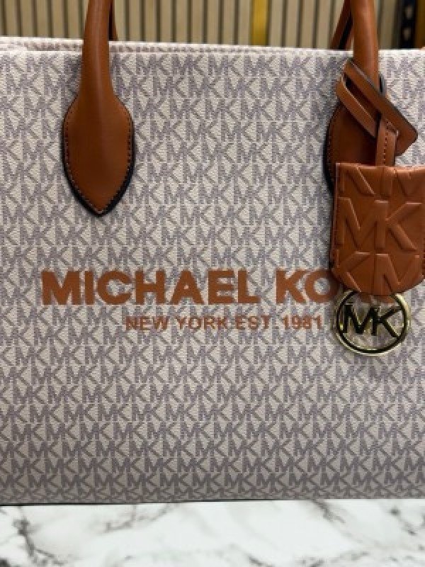 Michael Kors Mirella Tote Bag With Dust Bag Including Card 22320 Beige Brown - Image 7