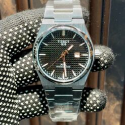 Tissot Prx Silver Textured Black Dial (RG) Japanese Quartz Machine