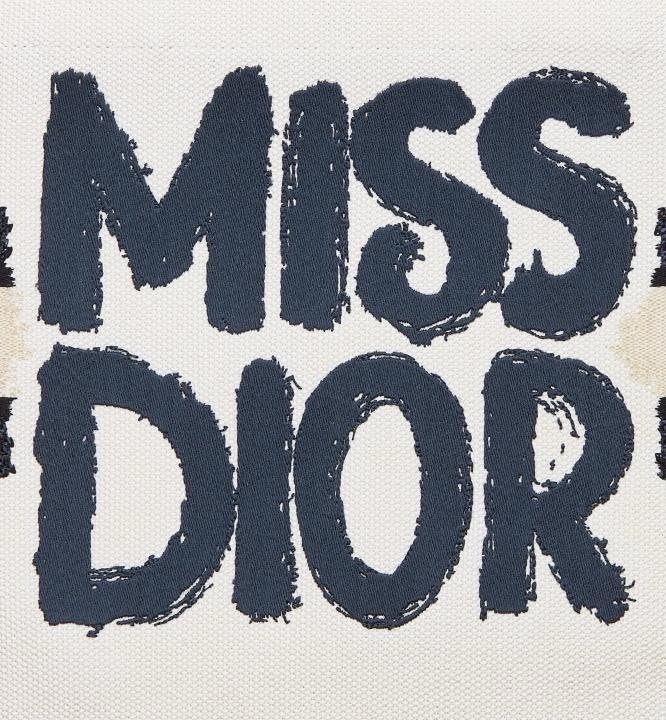 Miss Dior Book Tote With OG Box & Dust Bag & Scarf (White-1028)(BSB) - Image 6