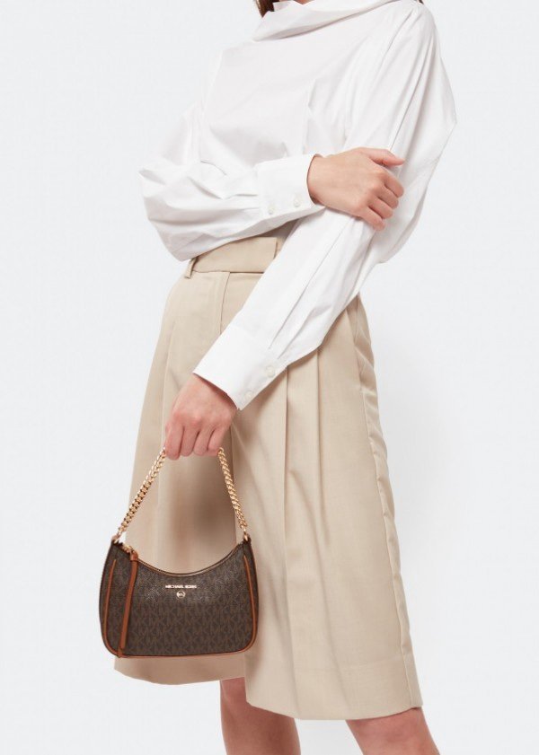 Michael Kors MK Jet Set Charm Shoulder Bag With OG Box & Dust Bag (Brown - 413)(BSB) - Image 4
