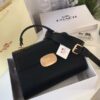 Coach Eliza Top Handle Premium Crossbody Bag With OG Magnetic Gift Box & Dust Bag (Black-911)(BSB)