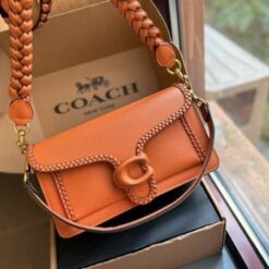 Alternative view of Coach Tabby 26 Elite Quality Shoulder Bag With OG Double Magnetic Box & Dust Bag & 2 Belts (Brown-663)(BSB)
