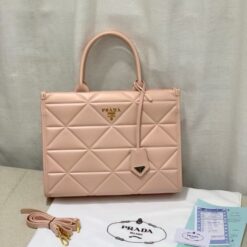 Alternative view of Prada Leather Symbole Tote Bag With Dust Bag (Pink-404)(BSB)