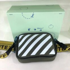 Alternative view of Off White Binder Nylon Small Crossbody With OG Box & Dust Bag & 07 Army Green Yellow(LB)