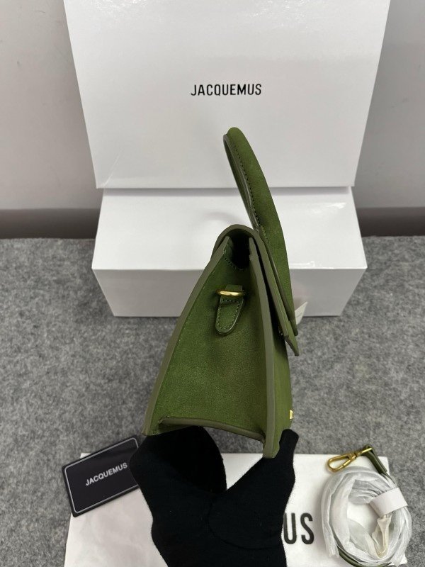 Jacquemus Chiquito Cement Suede With Sling Strap OG Box & Dust Bag (6829-1 Frosted Cement) - Image 4