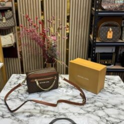 Michael Kors Jet Set Camera Crossbody With Sling With OG Box And Dust Bag (10399_Coffee)(LB)