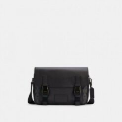 Alternative view of Coach Track Crossbody In Signature Canvas With Dust Bag 1680 Black(LB)