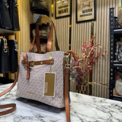 Alternative view of MICHAEL KORS EMILIA HANDBAG WITH DUST BAG PREMIUM QUALITY (BIEGE)(MT)