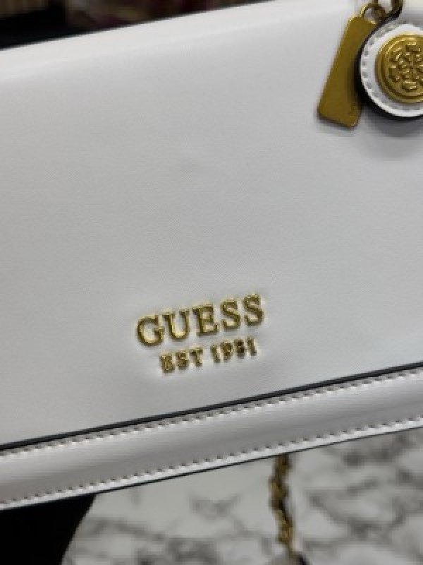 GUESS CONVERTIBLE XBODY HANDBAG WITH OG BOX AND DUST BAG WITH CARRY BAG PREMIUM QUALITY (WHITE) 1005(MT) - Image 3