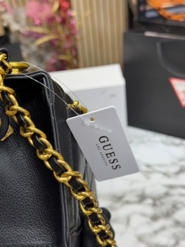 GUESS CONVERTIBLE XBODY HANDBAG WITH OG BOX AND DUST BAG WITH CARRY BAG PREMIUM QUALITY (BLACK) 1005(MT) - Image 5