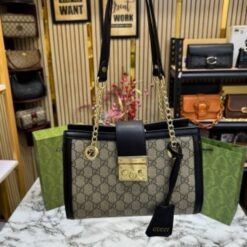 Alternative view of GUCC I PADLOCK HANDBAG WITH DUST BAG PREMIUM QUALITY (BLACK)(MT)