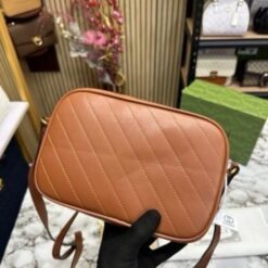 Alternative view of GUCC I SOHO LEATHER HANDBAG WITH OG BOX AND DUST BAG (BROWN) (S5)(MT)