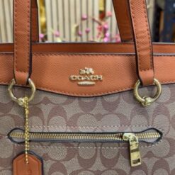 Alternative view of Coach Womens Signature Canvas Kailey Carryall Handbag With DustBag (C506-APRICOT_BROWN)(MT)