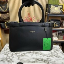 Alternative view of Prada Buckle Handbag With Sling And Dust Bag (Black)(MT)