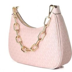 Alternative view of Michael Kors Cora Medium Signature PVC Zip Pouchette Crossbody Bag with box 374(BR)