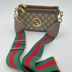 Alternative view of Gucci GG Blondie Mini and Ebony Canvas Shoulder Bag With magnetic box 365(BR)