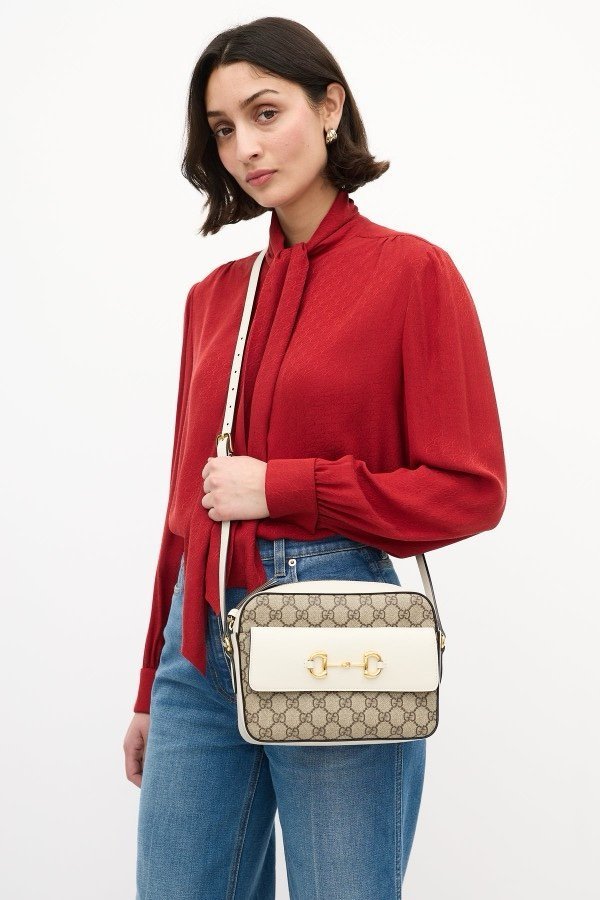 GUCCI HORSEBIT 1955 SMALL SHOULDER BAG With double box 352(BR)