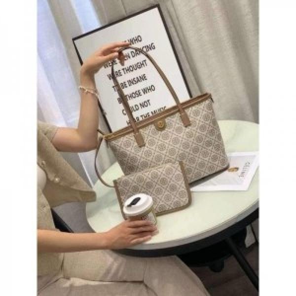 Tory Burch T Monogram Tote With Dust Bag & Extra Pouch(BH) - Image 3